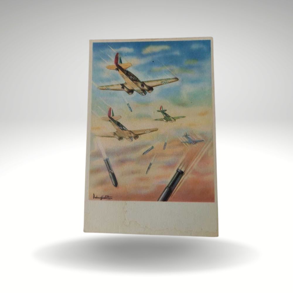 Cartolina aeroplani Caproni Regia Aeronautica Rebagliati ww2 ...