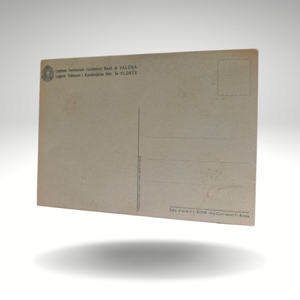 Albanie - Carte Postale Franchise Zone De Guerre - Correspondance Vintage